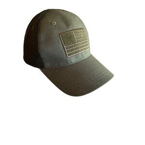 Highland Tactical Green American Flag Hat Cap Stretch Fit One Size